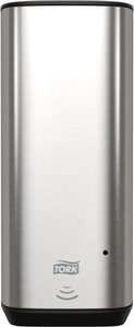 Диспенсер для мыла Tork Image Design S4, объем 1 л., 11.6x13x27.8 см, цв. хром / черный ZZ