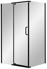 Душевой угол RV19B. профиль черный матовый, стекло прозрачное 6 мм  ZZ
