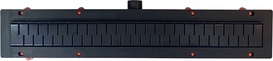 Водоотводящий желоб 550 мм MEDIUM, с решеткой, цв.черный