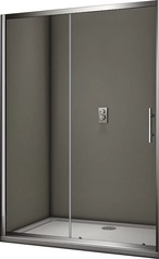 Душевая дверь VN-63, 150х190 см, раздвижная, профиль-хром, стекло-прозрачное ZZ