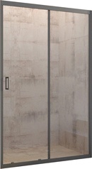 Душевая дверь Veconi  VN-46В Арт.N46В-120-01-C5 Стекло/6 мм профиль чёрный, стекло прозрачное, ZZ