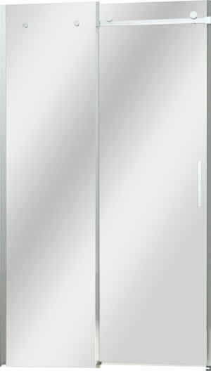 Душевая дверь раздвижная 205*69*9 см, профиль хром, стекло прозрачное 8 мм, покрытие Easy Clean ZZ