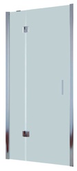 Дверь в нишу AFP, 110x190 см, одностворчатая распашная, левая, профиль хром.глянец, стекло прозрачное Quick Nano ZZ