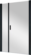 Дверь в нишу EP-2F NOVO, 168-173x189 см, распашная, ПРАВОЕ исполн, профиль черный, стекло  прозрачное, ZZ товар