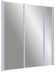 Дверь в нишу EP-2F, 165x190 см, распашная, правая, профиль матовый хром, стекло прозрачное ZZ товар