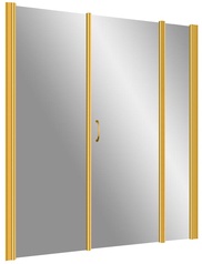 Дверь в нишу EP-2F, 130x190 см, распашная, петли справа, профиль золото, стекло сатин ZZ товар
