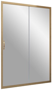 Дверь-купе в душевой проем ZP TUR NOVO, 120x190 см, профиль бронза стекло VENZEL 1, ZZ
