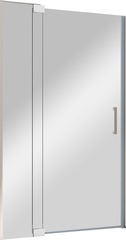 Дверь для душа в нишу, 900/1000хh2000мм, распашная с неподв.сегментом, правая/левая, (стекло 8мм, прозрачная, фурн.цв.хром), Extra ZZ